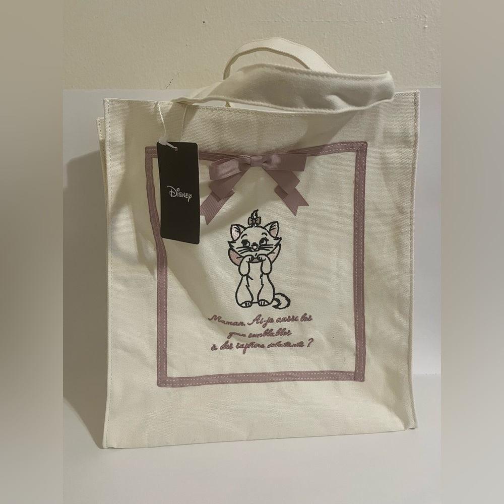 Disney Aristocats Marie Cat Maison De Fleur Canvas Tote Bag